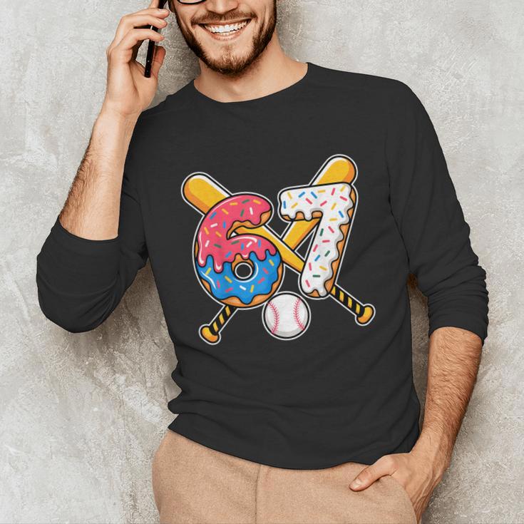 Baseball Drip Number 67 Player 67th Birthday Meme Unisex Long Sleeve T-Shirt Baseball Drip Number 67 Player 67th Birthday Meme Unisex Long Sleeve T-Shirt