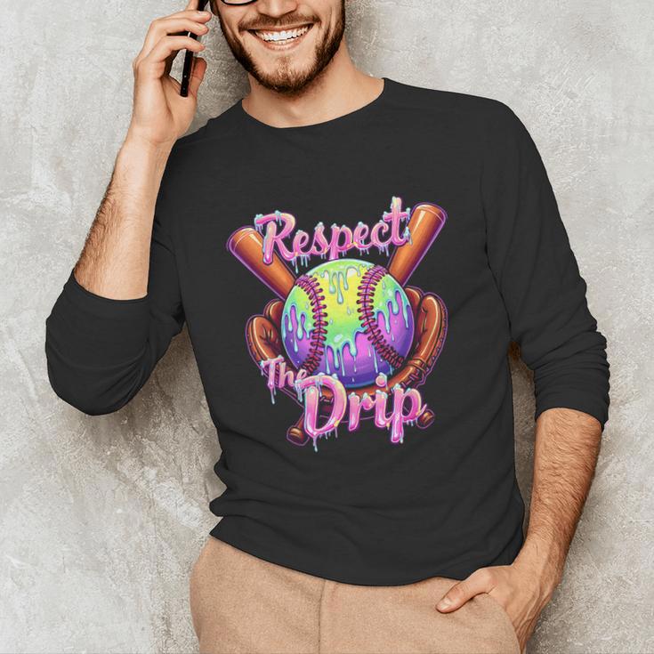 Baseball Drip Respect The Drip Purple Ice Cream Sprinkles Unisex Long Sleeve T-Shirt Baseball Drip Respect The Drip Purple Ice Cream Sprinkles Unisex Long Sleeve T-Shirt