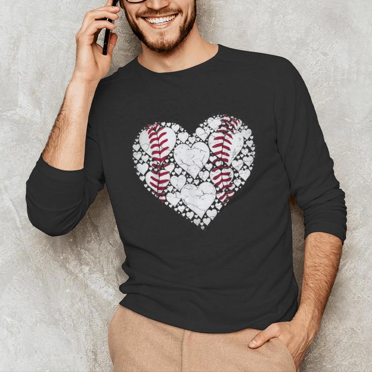Baseball Heart Love Game Sports Fan Game Day Unisex Long Sleeve T-Shirt Baseball Heart Love Game Sports Fan Game Day Unisex Long Sleeve T-Shirt