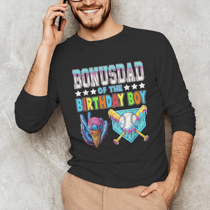 Baseball Ice Cream Drip Bonus Dad Of The Birthday Boy Unisex Long Sleeve T-Shirt Baseball Ice Cream Drip Bonus Dad Of The Birthday Boy Unisex Long Sleeve T-Shirt