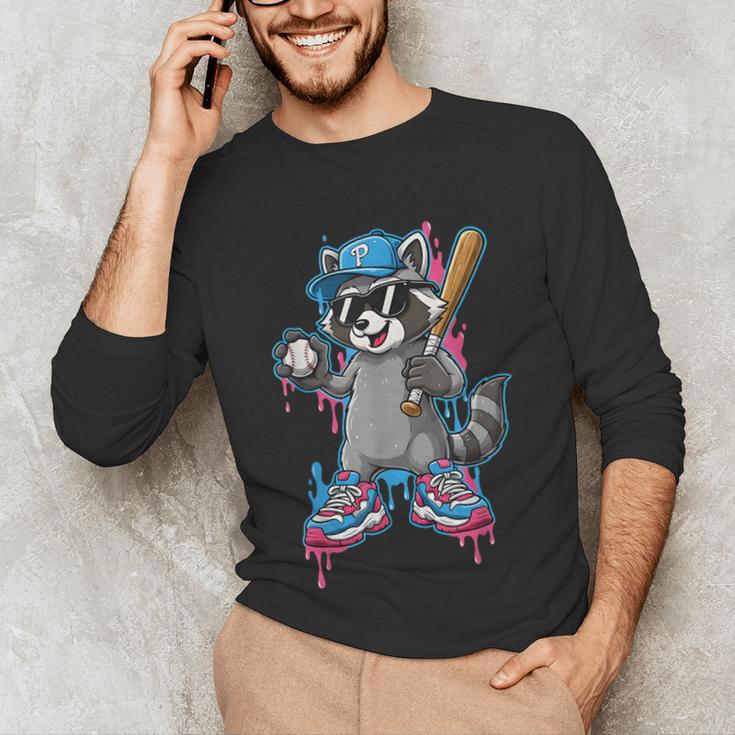 Baseball Ice Cream Drip For Boys And Girls Batter Game Day Unisex Long Sleeve T-Shirt Baseball Ice Cream Drip For Boys And Girls Batter Game Day Unisex Long Sleeve T-Shirt