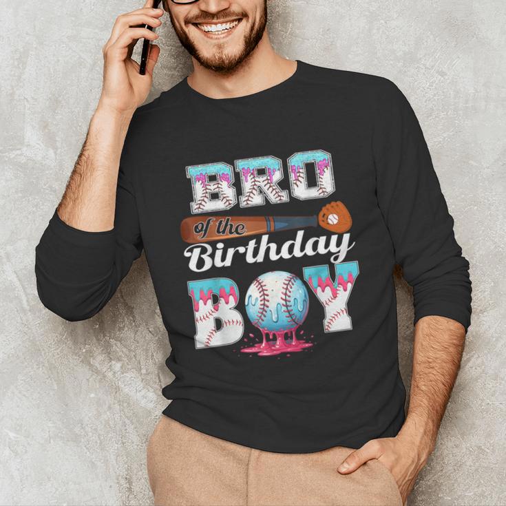 Baseball Ice Cream Drip Bro Of The Birthday Boy Unisex Long Sleeve T-Shirt Baseball Ice Cream Drip Bro Of The Birthday Boy Unisex Long Sleeve T-Shirt