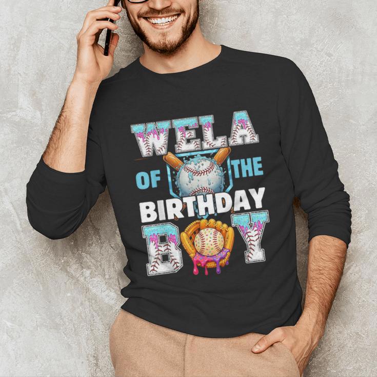 Baseball Ice Cream Drip Wela Of The Birthday Boy Unisex Long Sleeve T-Shirt
