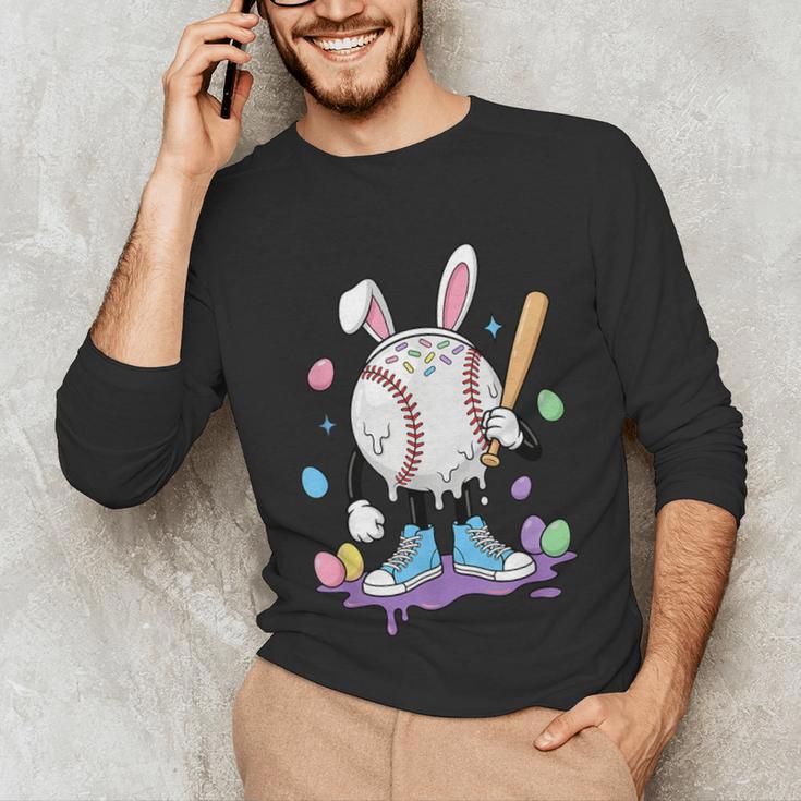 Baseball Ice Cream Drip Youth Boys Cute Easter Sports Unisex Long Sleeve T-Shirt Baseball Ice Cream Drip Youth Boys Cute Easter Sports Unisex Long Sleeve T-Shirt
