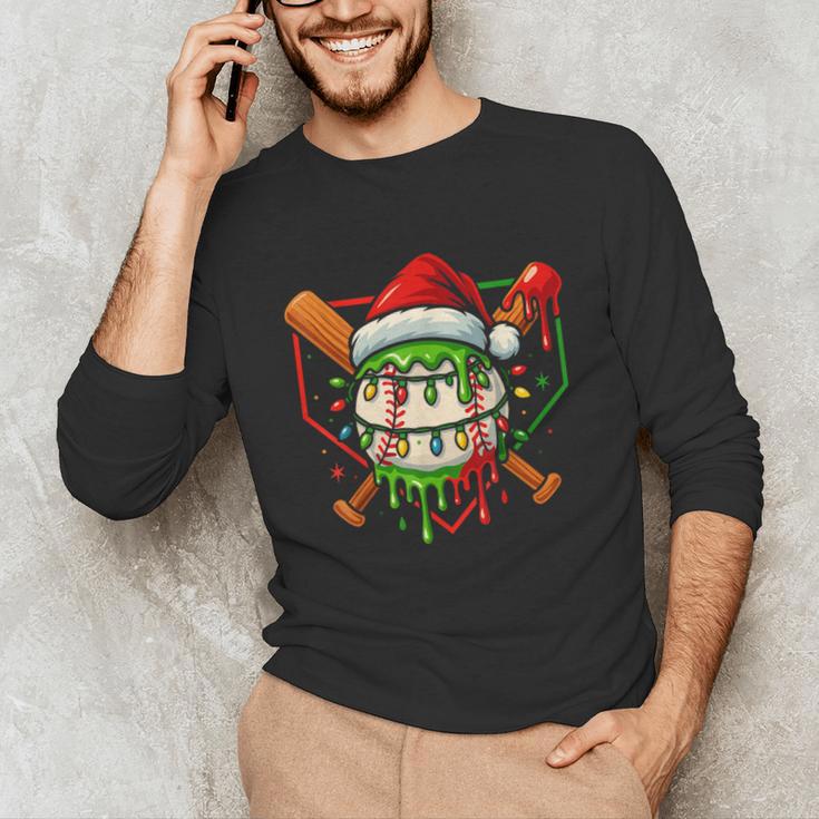 Baseball Lifestyle Apparel Youth Christmas Baseball Drip Unisex Long Sleeve T-Shirt Baseball Lifestyle Apparel Youth Christmas Baseball Drip Unisex Long Sleeve T-Shirt