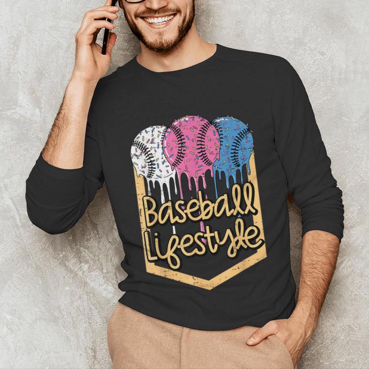 Baseball Lifestyle Ball Sprinkles Drip Boys Kids Men Teen Unisex Long Sleeve T-Shirt Baseball Lifestyle Ball Sprinkles Drip Boys Kids Men Teen Unisex Long Sleeve T-Shirt