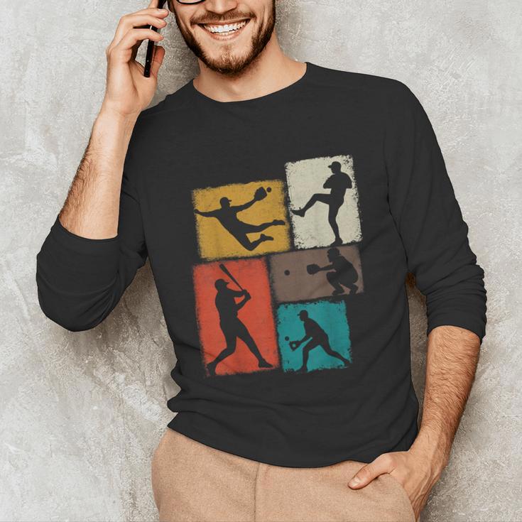 Baseball Player Collage Men Kids Coach Youth Boys Unisex Long Sleeve T-Shirt Baseball Player Collage Men Kids Coach Youth Boys Unisex Long Sleeve T-Shirt