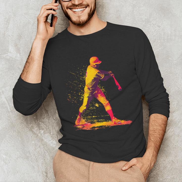 Baseball Player Unisex Long Sleeve T-Shirt Baseball Player Unisex Long Sleeve T-Shirt