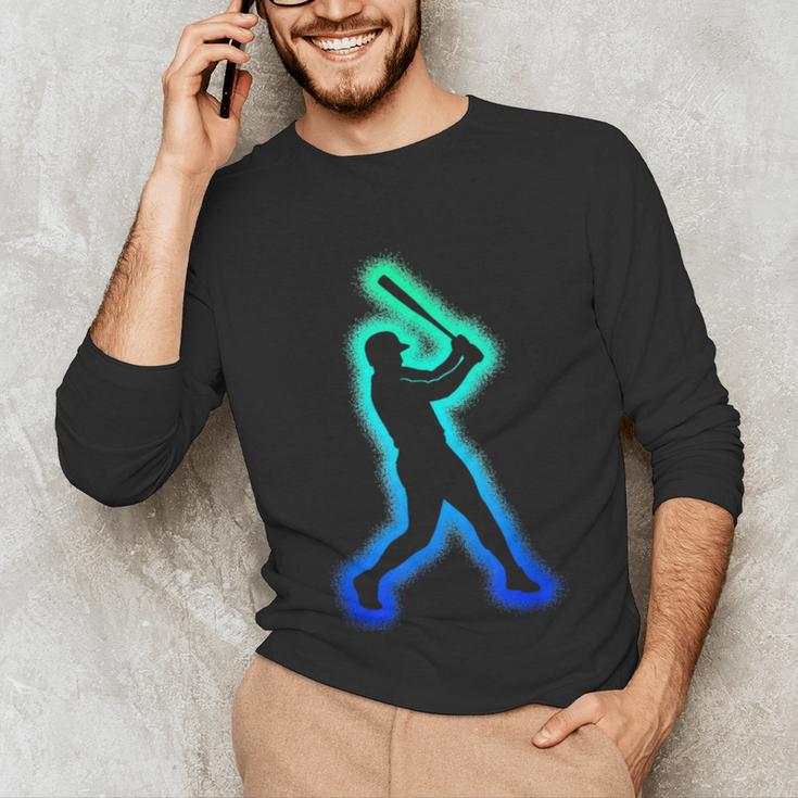 Baseball Player Graphic Unisex Long Sleeve T-Shirt Baseball Player Graphic Unisex Long Sleeve T-Shirt