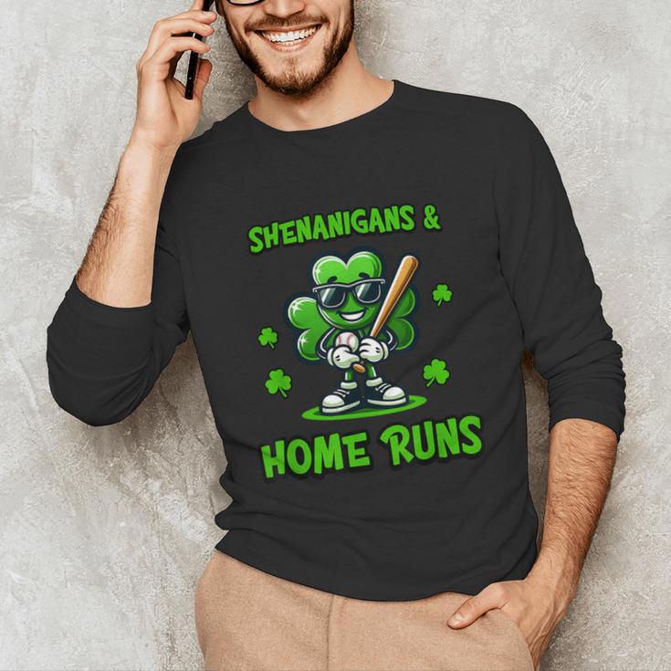 Baseball St Patrick's Day Irish Shamrock Trendy Unisex Long Sleeve T-Shirt