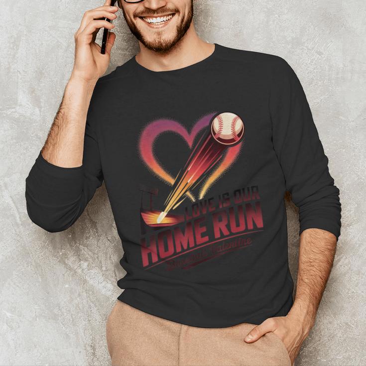 Baseball Valentine Love Is Our Home Run Apparel Unisex Long Sleeve T-Shirt Baseball Valentine Love Is Our Home Run Apparel Unisex Long Sleeve T-Shirt