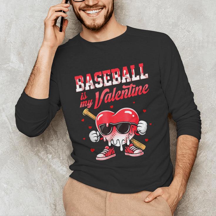 Baseball Is My Valentine Shirt Heart Drip Baseball Lovers Unisex Long Sleeve T-Shirt Baseball Is My Valentine Shirt Heart Drip Baseball Lovers Unisex Long Sleeve T-Shirt
