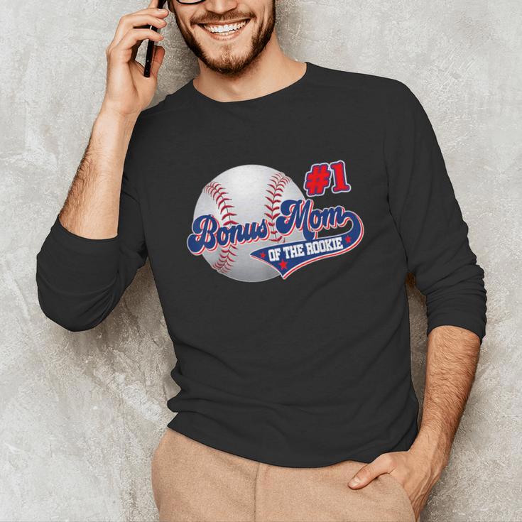 Bonus Mom Rookie Of Year 1st Birthday Baseball Theme Unisex Long Sleeve T-Shirt