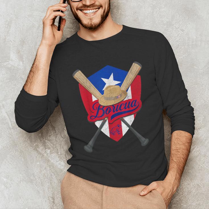 Boricua Puerto Rico Baseball Coqui Frog Pava Hat Fan Unisex Long Sleeve T-Shirt Boricua Puerto Rico Baseball Coqui Frog Pava Hat Fan Unisex Long Sleeve T-Shirt