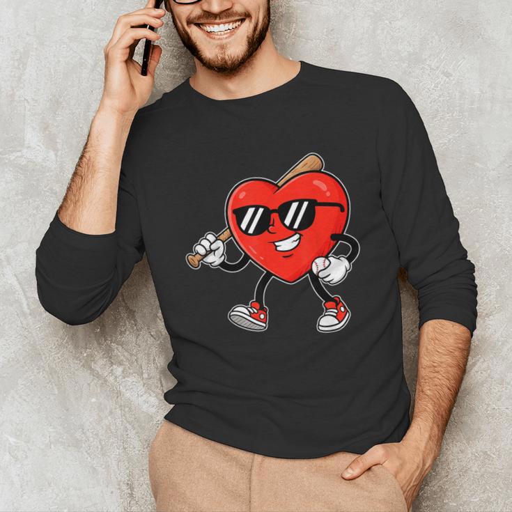 Boy Valentines Day Heart Love Baseball Boys Men Kids Unisex Long Sleeve T-Shirt Boy Valentines Day Heart Love Baseball Boys Men Kids Unisex Long Sleeve T-Shirt