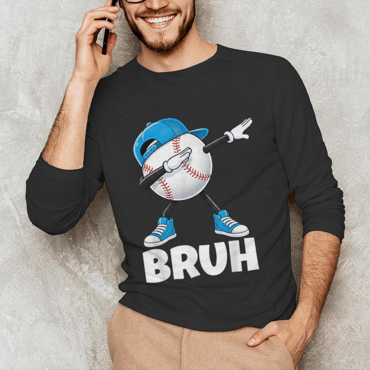 Boys Baseball Graphic Tee Teen Apparel Cute Meme Bruh Unisex Long Sleeve T-Shirt Boys Baseball Graphic Tee Teen Apparel Cute Meme Bruh Unisex Long Sleeve T-Shirt