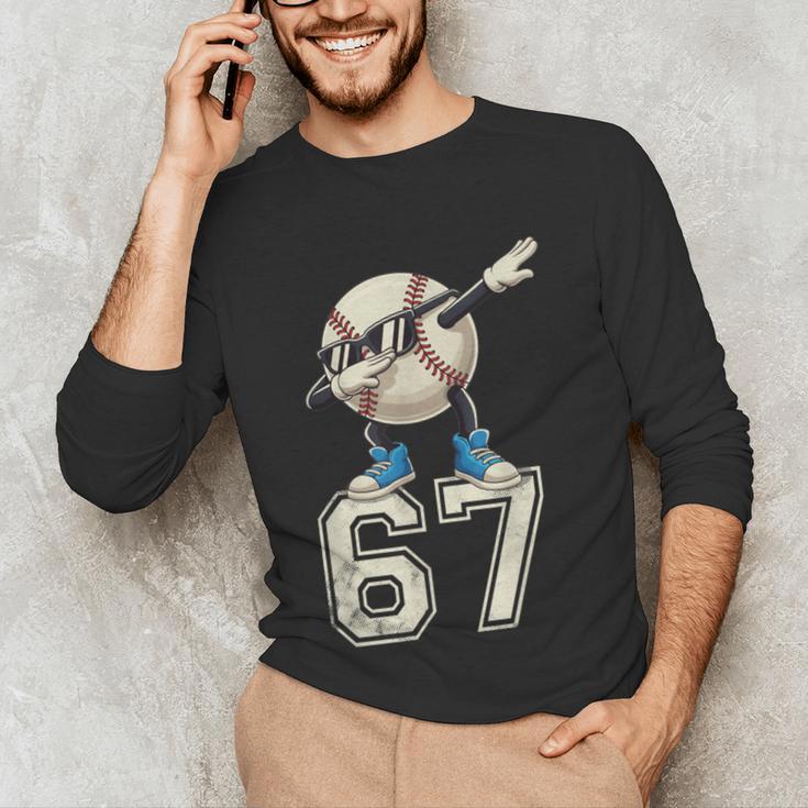 Boys Kids 67 Six Seven Sunglasses Dabbing Baseball Lover Unisex Long Sleeve T-Shirt
