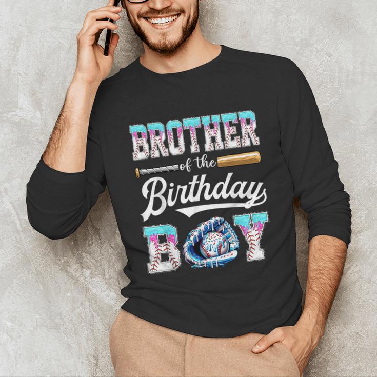 Brother Of The Birthday Boy Baseball Ice Cream Drip Matching Unisex Long Sleeve T-Shirt Brother Of The Birthday Boy Baseball Ice Cream Drip Matching Unisex Long Sleeve T-Shirt