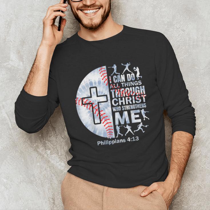 Christian Baseball Men Boy Player Team Religious Philippians Unisex Long Sleeve T-Shirt Christian Baseball Men Boy Player Team Religious Philippians Unisex Long Sleeve T-Shirt