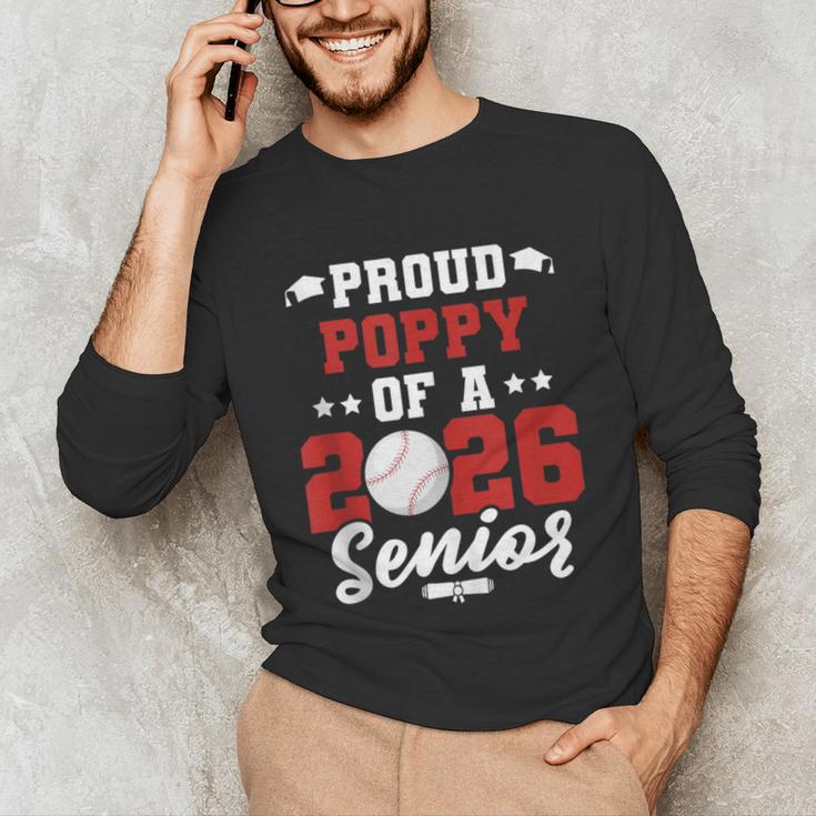 Class Of 2026 Senior Year Baseball Poppy 2026 Graduate Unisex Long Sleeve T-Shirt Class Of 2026 Senior Year Baseball Poppy 2026 Graduate Unisex Long Sleeve T-Shirt