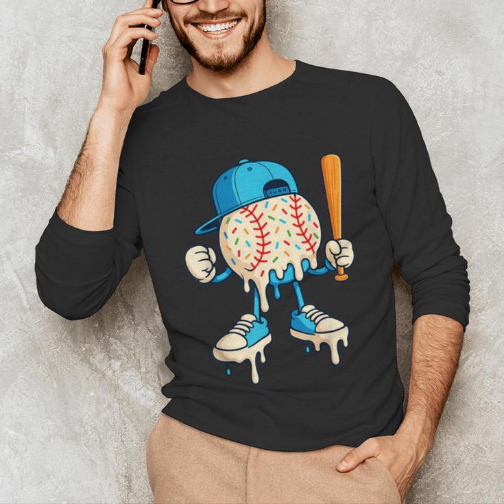 Cool Drip Baseball Shirt Youth Baseball Drip Unisex Long Sleeve T-Shirt Cool Drip Baseball Shirt Youth Baseball Drip Unisex Long Sleeve T-Shirt