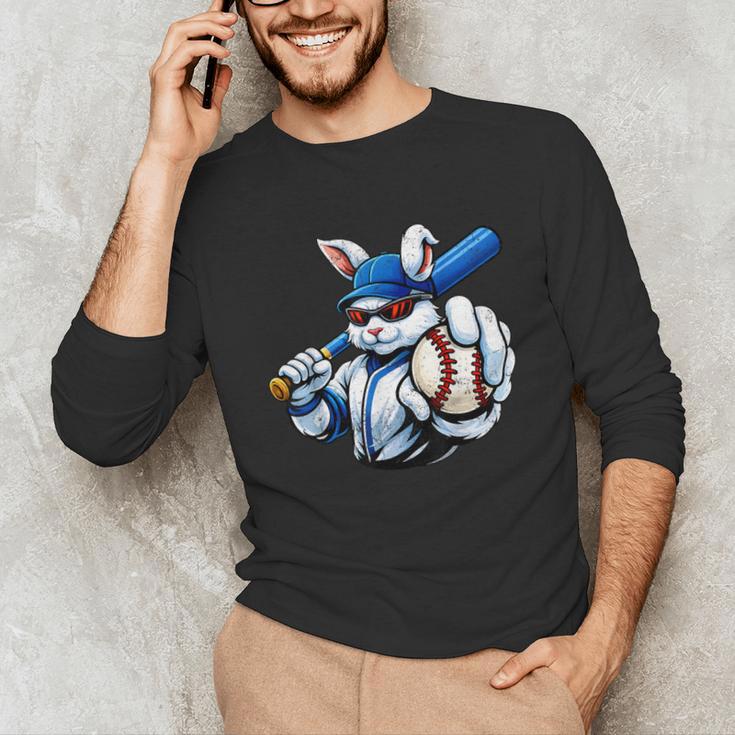 Cool Rabbit Baseball Easter Men Boy Toddler Kid Unisex Long Sleeve T-Shirt Cool Rabbit Baseball Easter Men Boy Toddler Kid Unisex Long Sleeve T-Shirt