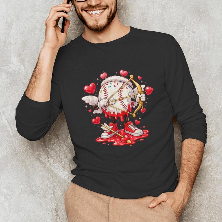 Cupid Baseball Drip Icecream Apparel Youth Boy Valentine Unisex Long Sleeve T-Shirt Cupid Baseball Drip Icecream Apparel Youth Boy Valentine Unisex Long Sleeve T-Shirt