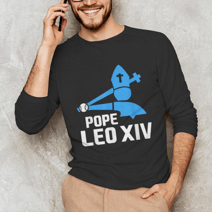 Da Pope Leo XIV Baseball Unisex Long Sleeve T-Shirt Da Pope Leo XIV Baseball Unisex Long Sleeve T-Shirt