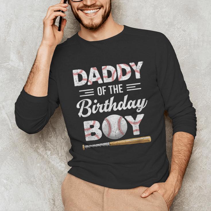 Daddy Of The Birthday Boy Baseball Matching Family Unisex Long Sleeve T-Shirt