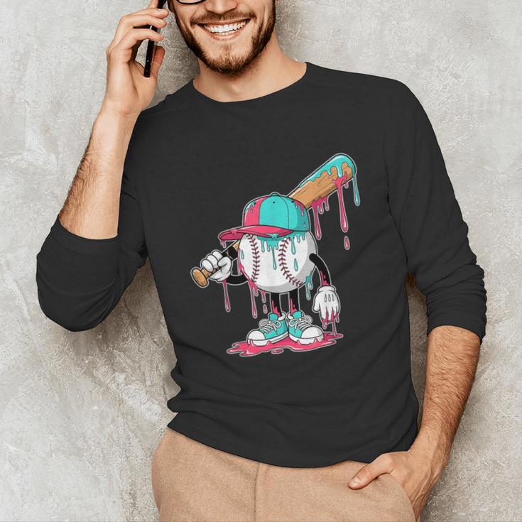 Drip Baseball For Boys Ice Cream Drip Youth Boys Sprinkles Unisex Long Sleeve T-Shirt Drip Baseball For Boys Ice Cream Drip Youth Boys Sprinkles Unisex Long Sleeve T-Shirt