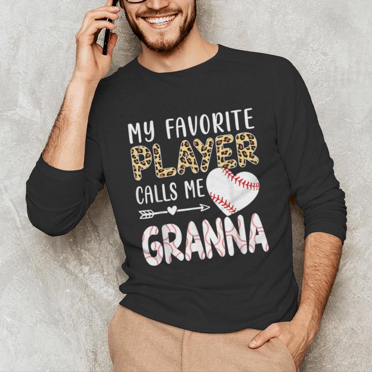 My Favorite Player Calls Me Granna Baseball Leopard Unisex Long Sleeve T-Shirt My Favorite Player Calls Me Granna Baseball Leopard Unisex Long Sleeve T-Shirt