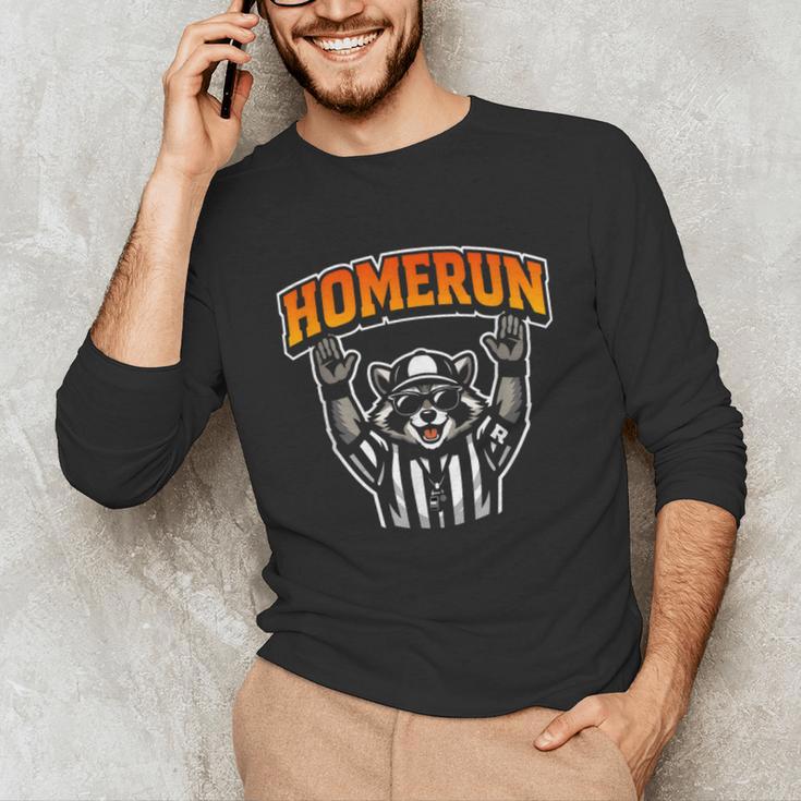 Football Referee Touchdown Baseball Homerun Raccoon Unisex Long Sleeve T-Shirt Football Referee Touchdown Baseball Homerun Raccoon Unisex Long Sleeve T-Shirt