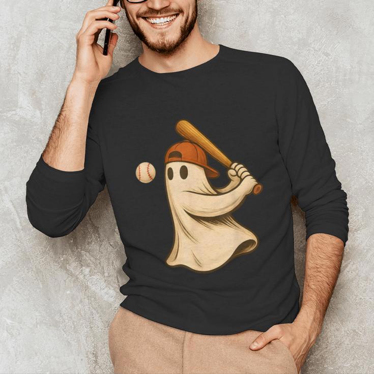 Ghost Baseball Halloween Costume Men Boys Kids Unisex Long Sleeve T-Shirt Ghost Baseball Halloween Costume Men Boys Kids Unisex Long Sleeve T-Shirt