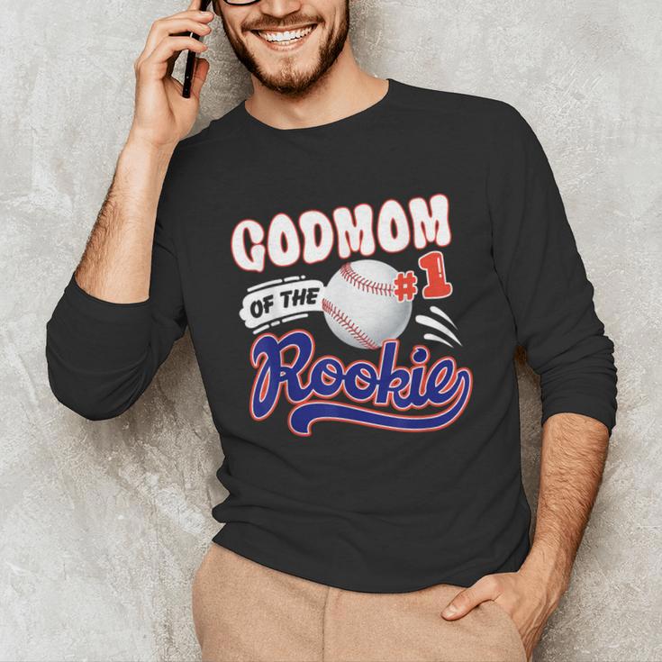 GodMom Rookie Of Year 1st Birthday Baseball Theme Matching Unisex Long Sleeve T-Shirt