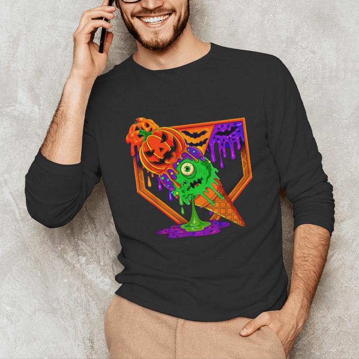 Halloween Baseball Ice Cream Drip Boys Girls Youth Unisex Long Sleeve T-Shirt Halloween Baseball Ice Cream Drip Boys Girls Youth Unisex Long Sleeve T-Shirt
