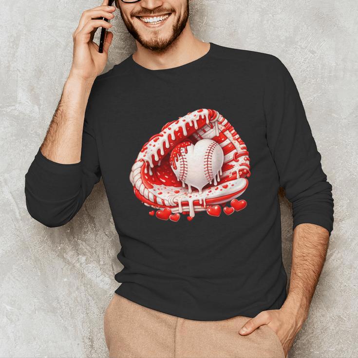 Kid Drip Ice Cream Baseball Heart Catcher Valentines Day Boy Unisex Long Sleeve T-Shirt Kid Drip Ice Cream Baseball Heart Catcher Valentines Day Boy Unisex Long Sleeve T-Shirt