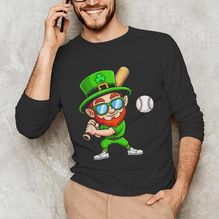 Kids St Patricks Day Shirt Leprechaun Baseball Boys Men Unisex Long Sleeve T-Shirt Kids St Patricks Day Shirt Leprechaun Baseball Boys Men Unisex Long Sleeve T-Shirt