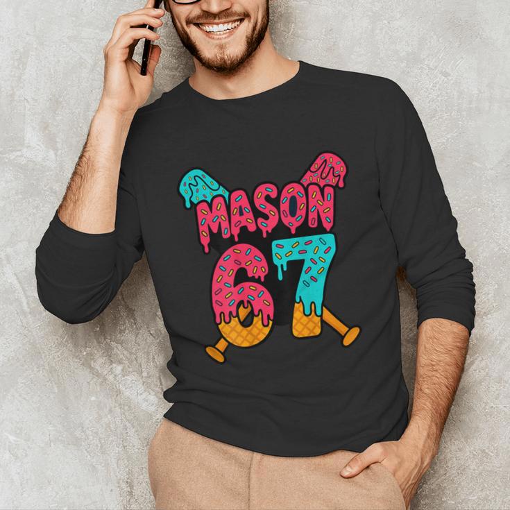 Mason 67 Ice Cream Drip Baseball Meme Unisex Long Sleeve T-Shirt Mason 67 Ice Cream Drip Baseball Meme Unisex Long Sleeve T-Shirt