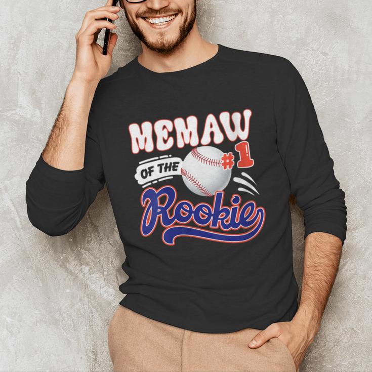 Memaw Rookie Of Year 1st Birthday Baseball Theme Matching Unisex Long Sleeve T-Shirt
