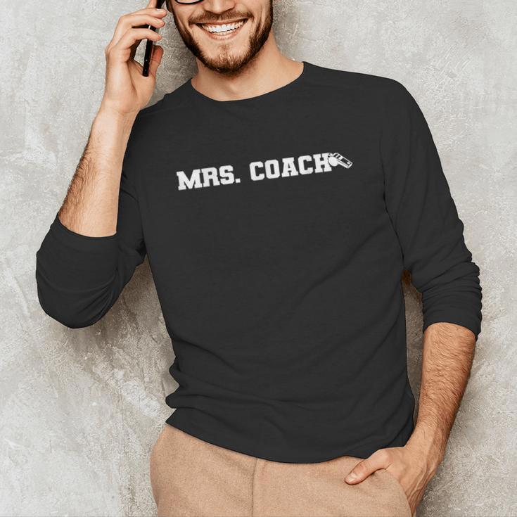Mrs Coach Football Basketball Baseball Coach Wife Unisex Long Sleeve T-Shirt Mrs Coach Football Basketball Baseball Coach Wife Unisex Long Sleeve T-Shirt
