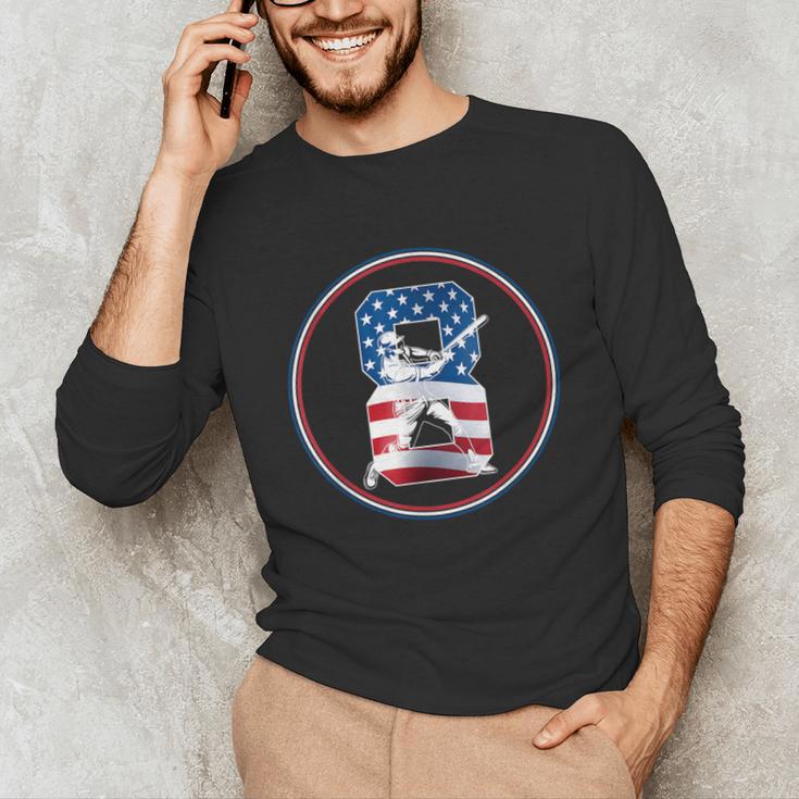 Number 8 Years Baseball 8TH Birthday Unisex Long Sleeve T-Shirt