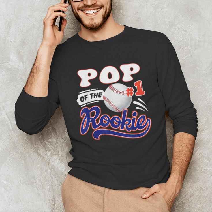 Pop Rookie Of Year 1st Birthday Baseball Theme Matching Unisex Long Sleeve T-Shirt