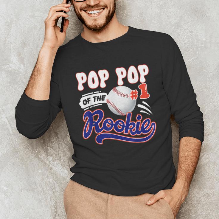 Pop Pop Rookie Of Year 1st Birthday Baseball Theme Matching Unisex Long Sleeve T-Shirt