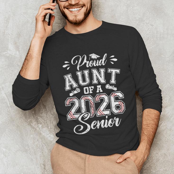 Proud Aunt Of A 2026 Senior Baseball Graduate Unisex Long Sleeve T-Shirt Proud Aunt Of A 2026 Senior Baseball Graduate Unisex Long Sleeve T-Shirt