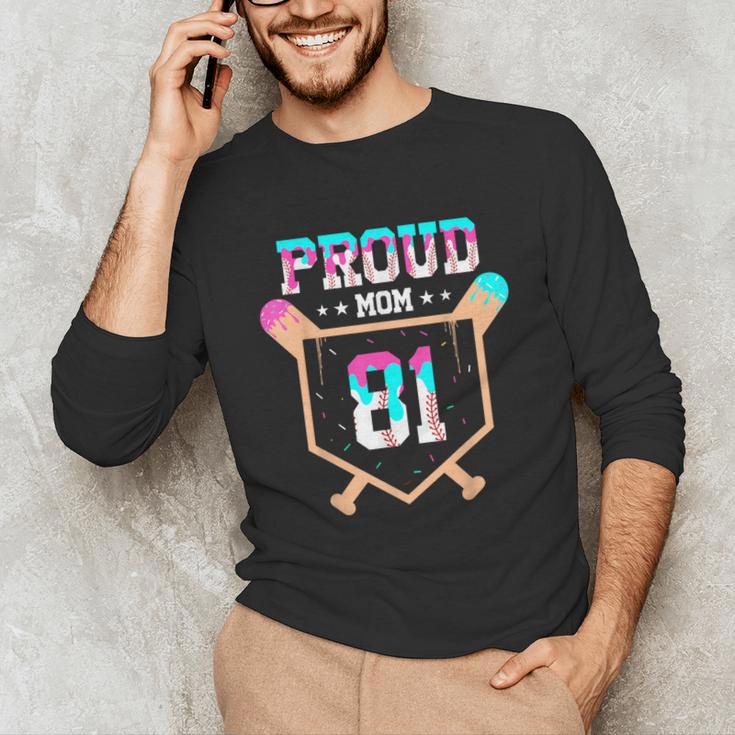 Proud Mom Baseball Player Number 81 Ice Cream Drip Unisex Long Sleeve T-Shirt Proud Mom Baseball Player Number 81 Ice Cream Drip Unisex Long Sleeve T-Shirt