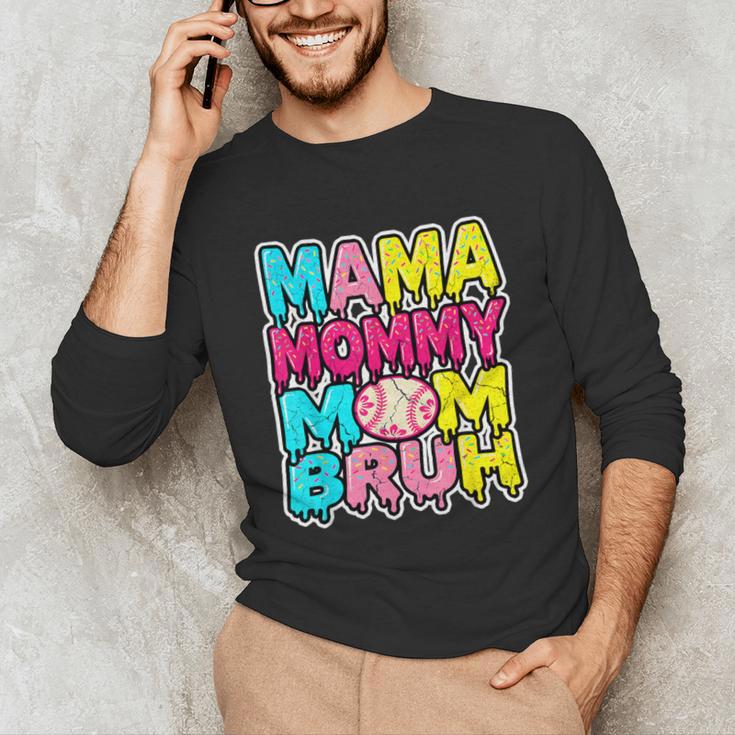 Retro Mama Mommy Mom Bruh Baseball Women Girls Unisex Long Sleeve T-Shirt Retro Mama Mommy Mom Bruh Baseball Women Girls Unisex Long Sleeve T-Shirt