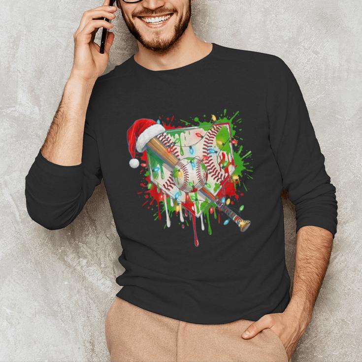 Santa Sports Ice Baseball Christmas Xmas Pajama Kid Men Boys Unisex Long Sleeve T-Shirt Santa Sports Ice Baseball Christmas Xmas Pajama Kid Men Boys Unisex Long Sleeve T-Shirt