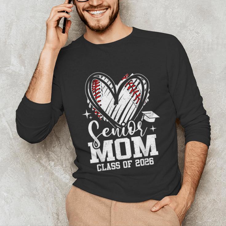 Senior Mom Class Of 2026 Baseball Graduation Heart Unisex Long Sleeve T-Shirt Senior Mom Class Of 2026 Baseball Graduation Heart Unisex Long Sleeve T-Shirt