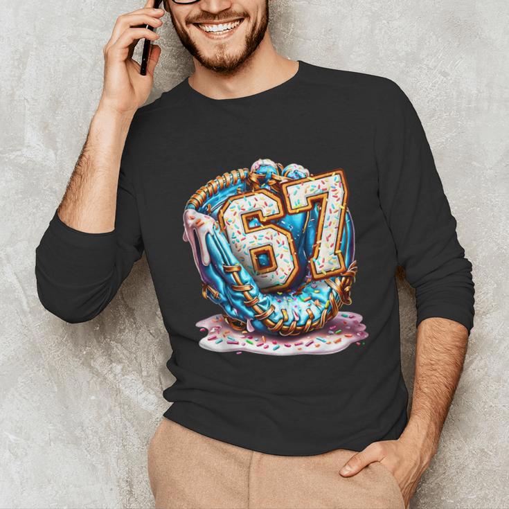 Six Seven Baseball Lifestyle 67 Meme Gen Alpha Slang Unisex Long Sleeve T-Shirt Six Seven Baseball Lifestyle 67 Meme Gen Alpha Slang Unisex Long Sleeve T-Shirt