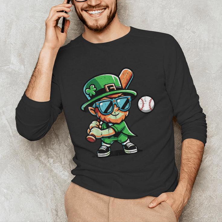 St Patricks Day Leprechaun Baseball Saint Paddys Boys Men Unisex Long Sleeve T-Shirt St Patricks Day Leprechaun Baseball Saint Paddys Boys Men Unisex Long Sleeve T-Shirt